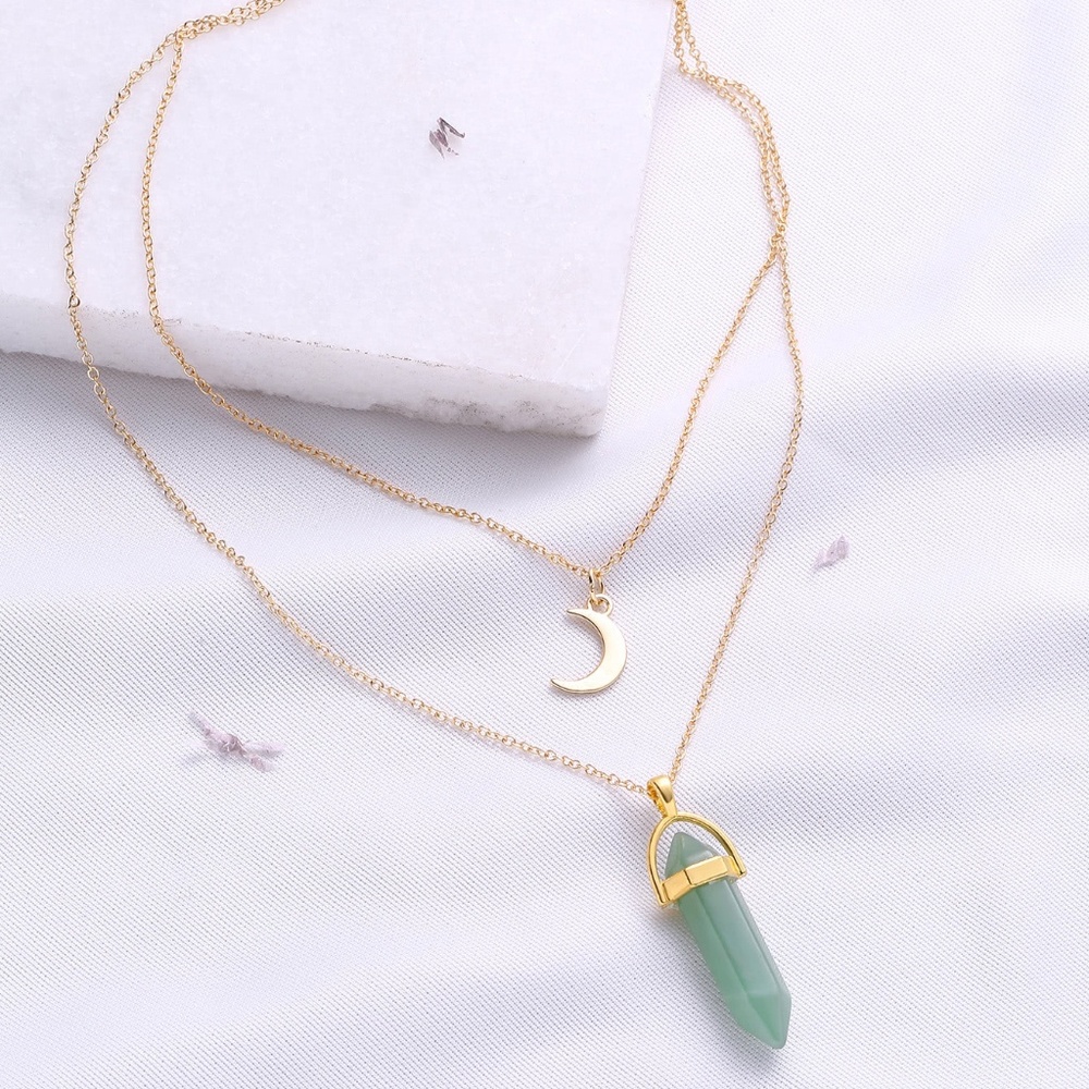 Pendant Double Layered Necklace